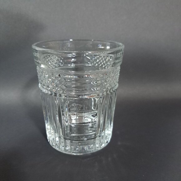 Libbey Radiant Double Old Fashioned Drinking Glass Clear Diamond Pattern - Picture 8 of 11